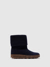 Round Toe Boots CADY NAVY